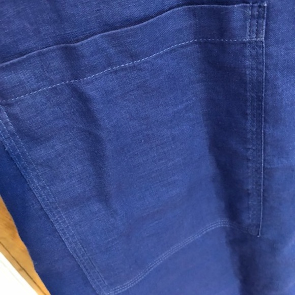 Blue Linen Dress, Size Small - Picture 4 of 5